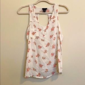 Beige/pink flowers Women Shirt